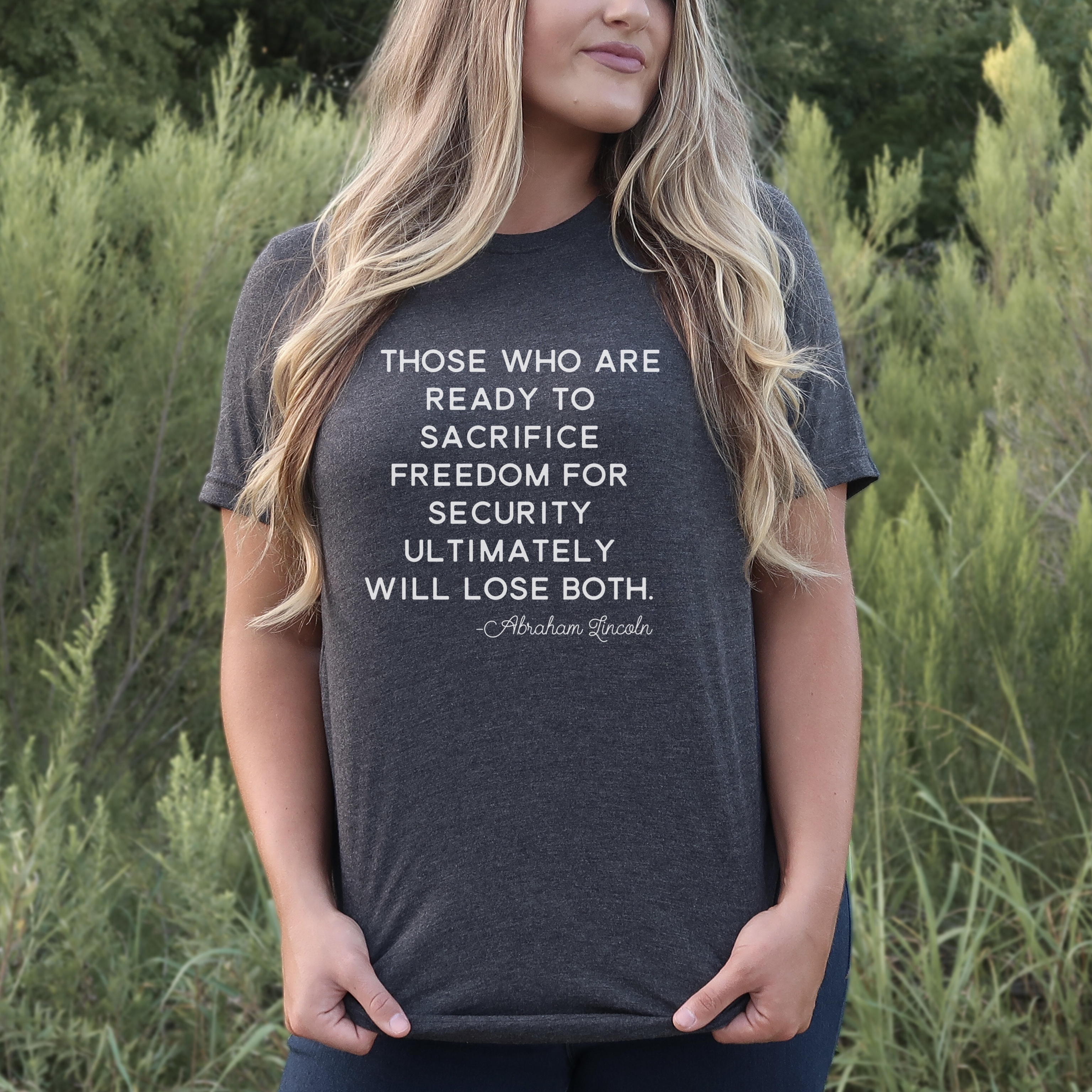 Abraham Lincoln quote shirt, freedom for security, freedom shirt, conservative shirt, patriotic shirt, freedom keeper