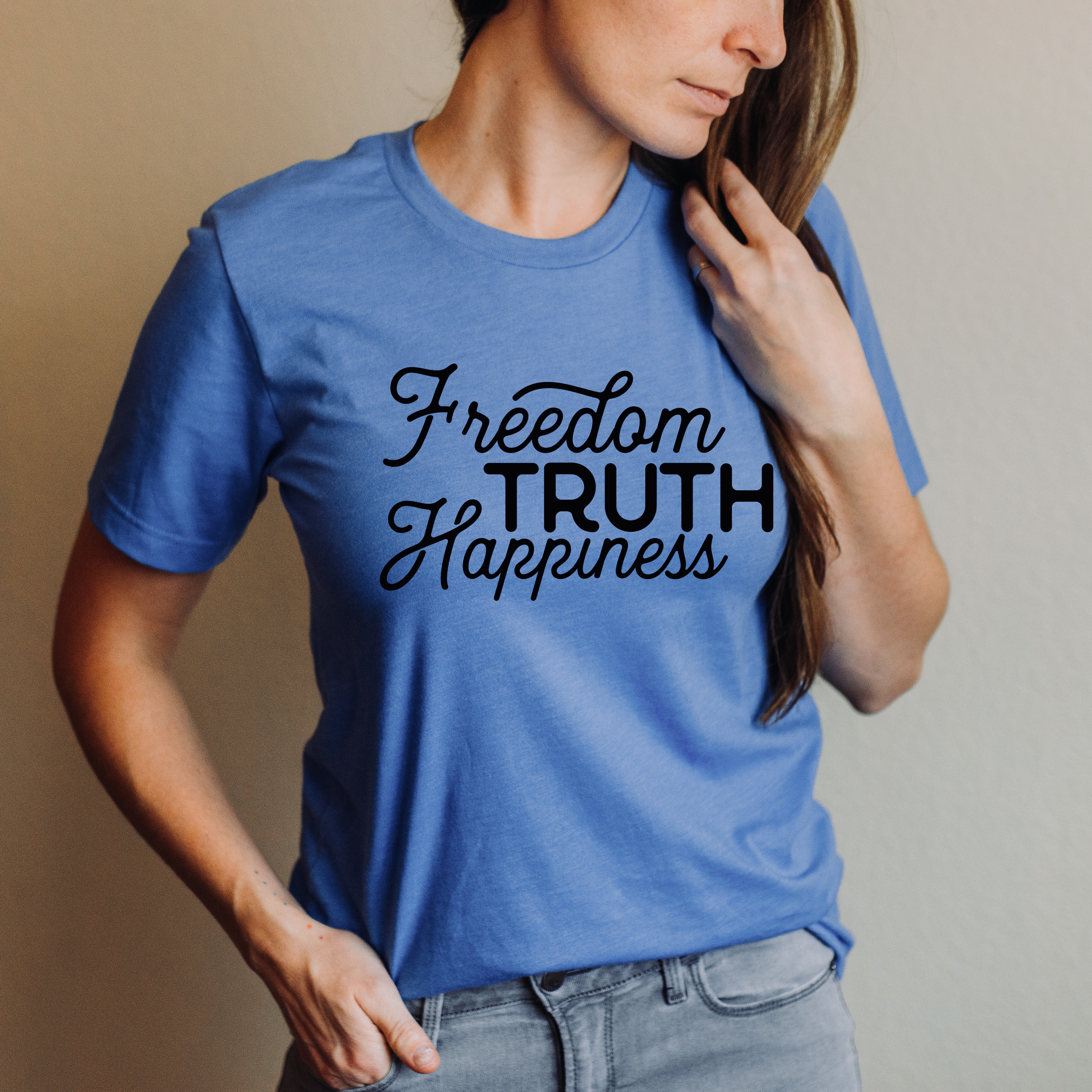 Freedom, Truth, Happiness, Freedom shirt, patriotic shirt,1776 shirt, Freedom keeper, Medical Freedom Shirt, Short-Sleeve Unisex T-Shirt