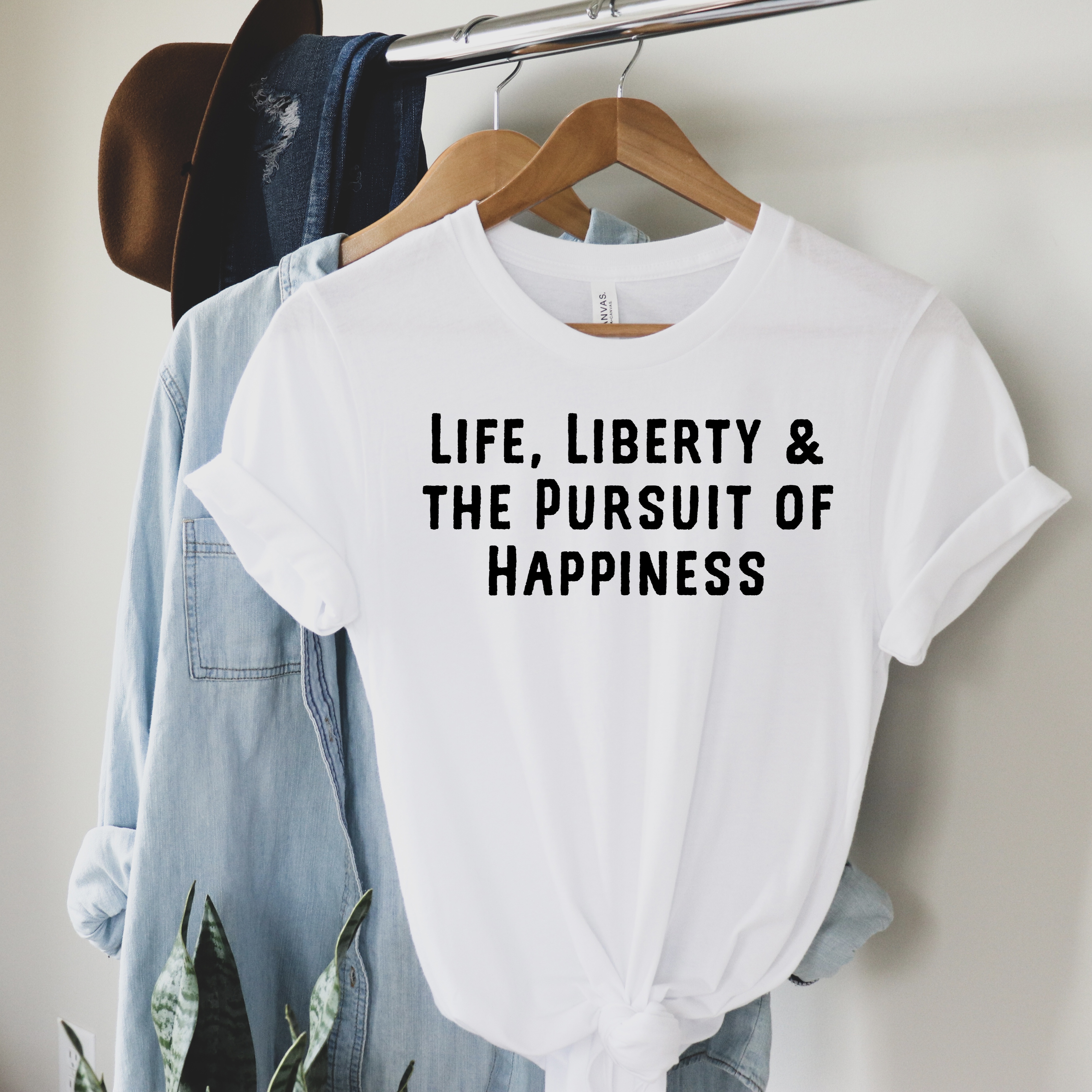 Life, Liberty, Pursuit of Happiness, Constitution, Constitutional Rights, Patriot Gift, Short-Sleeve Unisex T-Shirt