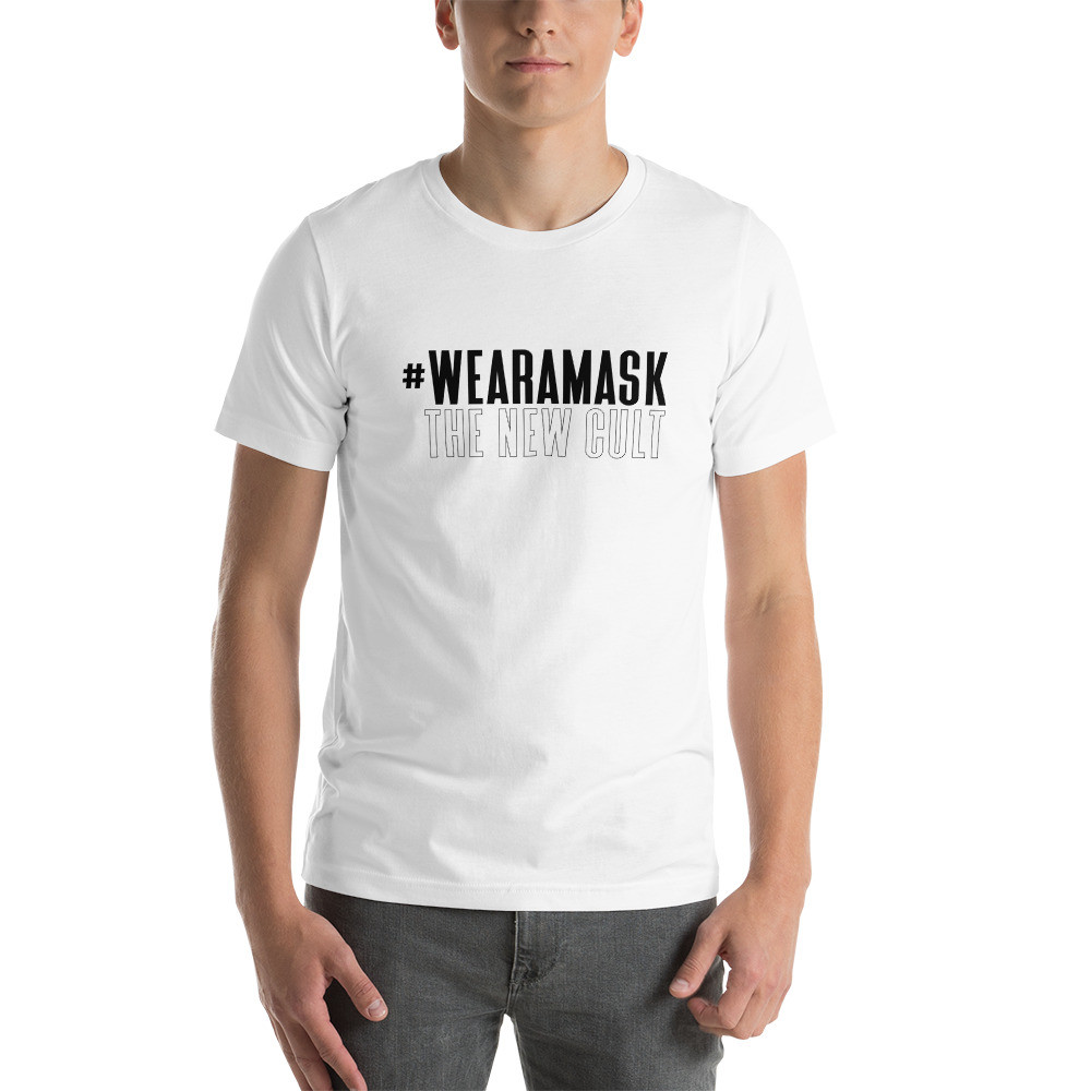 Wear a mask, the new cult, Short-Sleeve Unisex T-Shirt