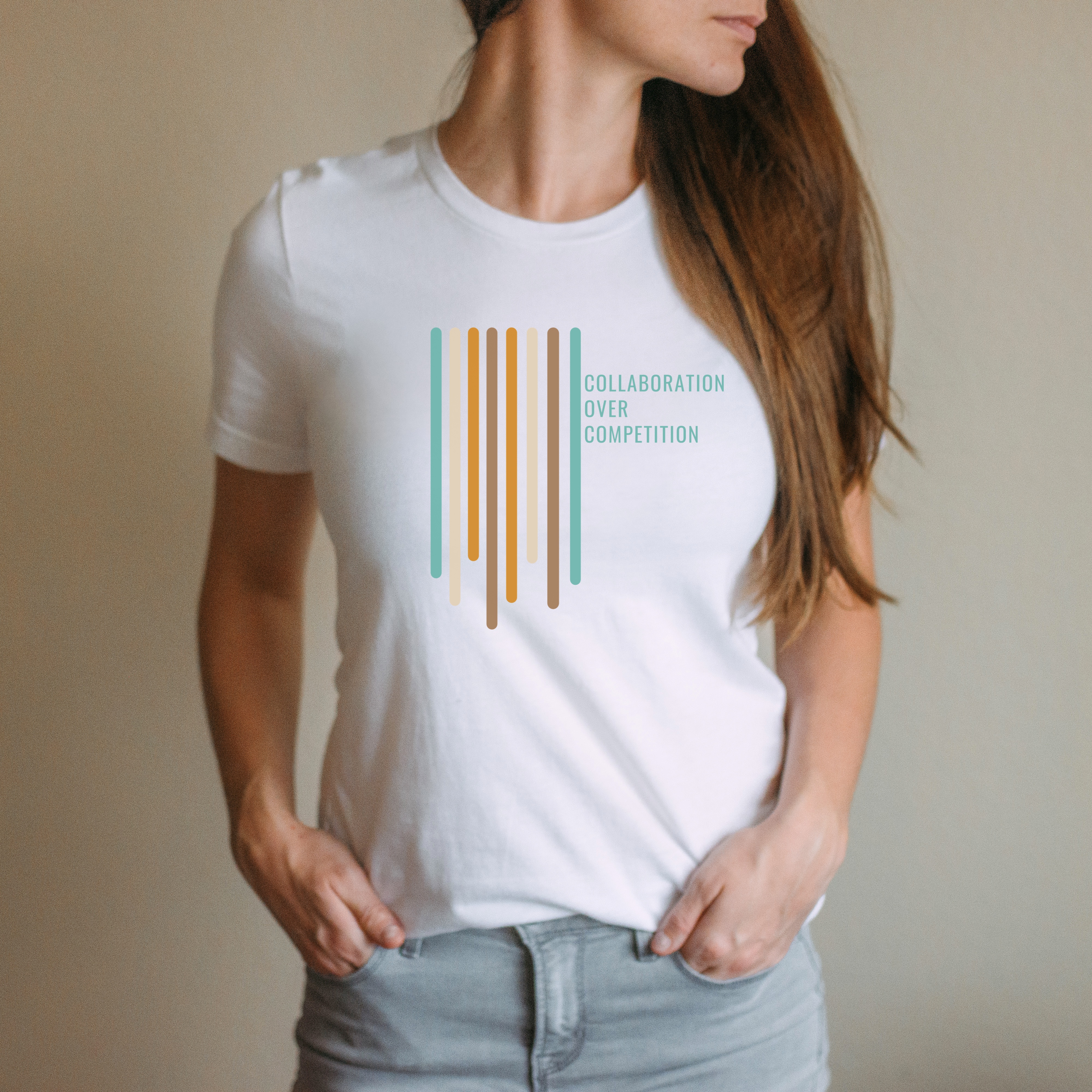 Collaboration over competition, Megan , women support women, we support all, babes support babes, Short-Sleeve Unisex T-Shirt