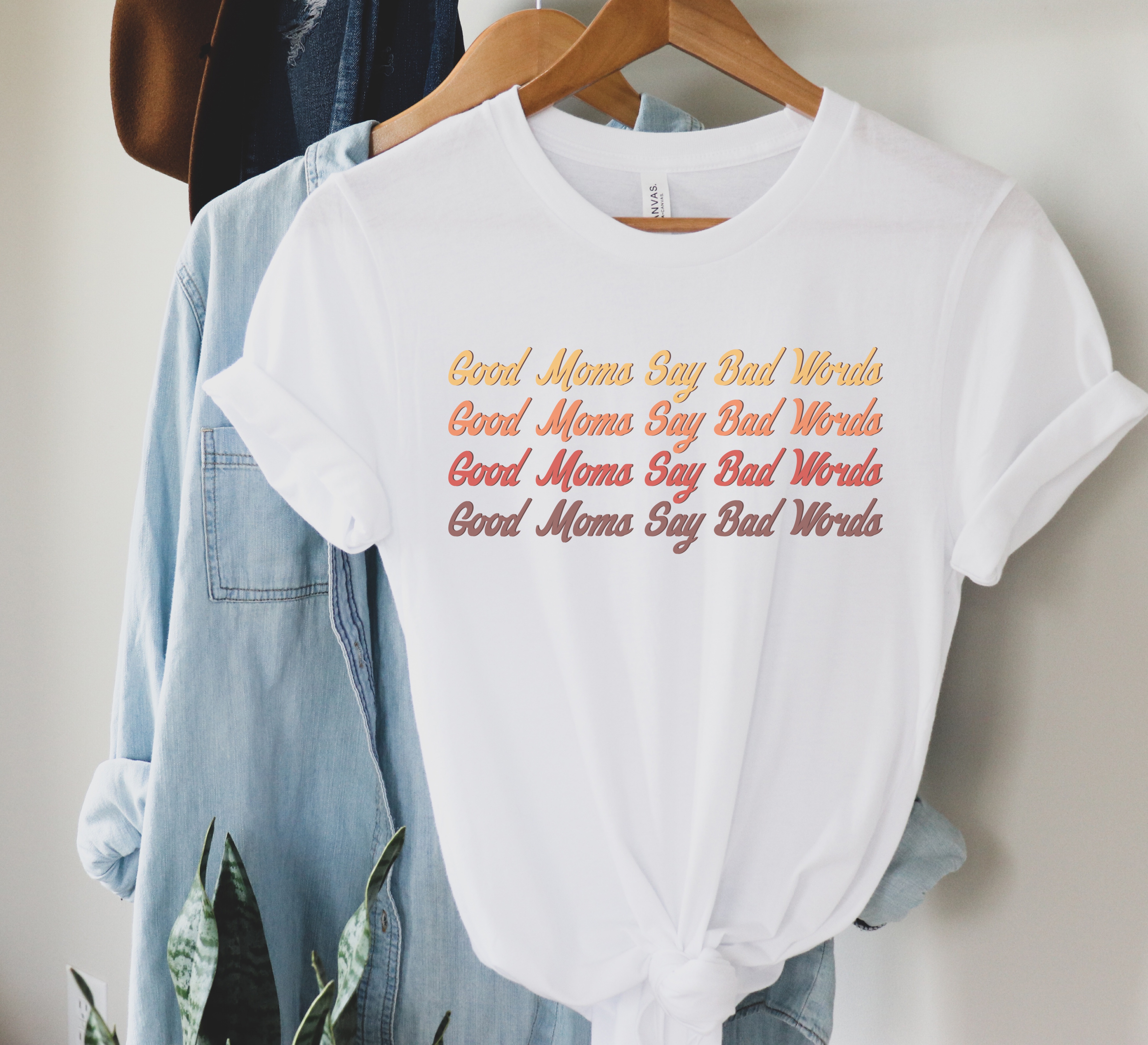 Good Moms Say Bad Words, Funny Mom Shirt, Retro Shirt, Megan Garland, New Day American Tees, Short-Sleeve Unisex T-Shirt