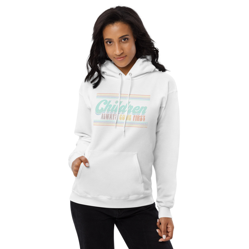 Children always come first, Kasey Giles, Unisex fleece hoodie