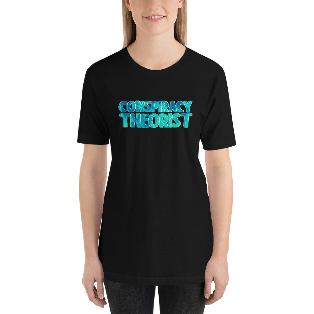 Conspiracy Theorist, moon print, Short-Sleeve Unisex T-Shirt