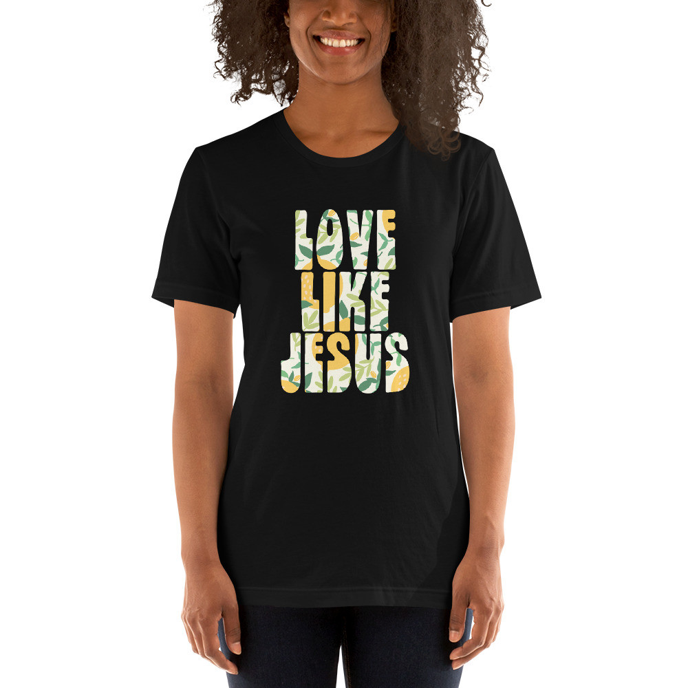 Love like Jesus, lemons print, floral print