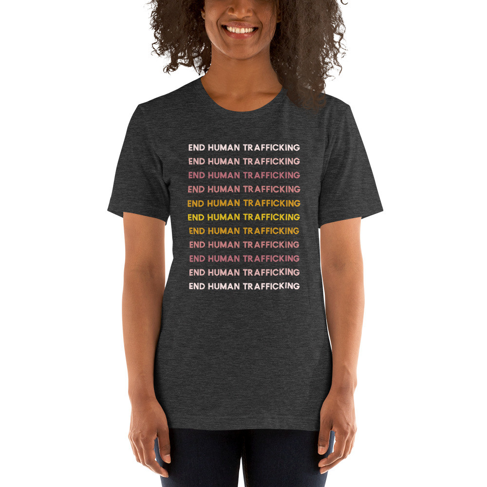 End human trafficking, large print, Short-Sleeve Unisex T-Shirt