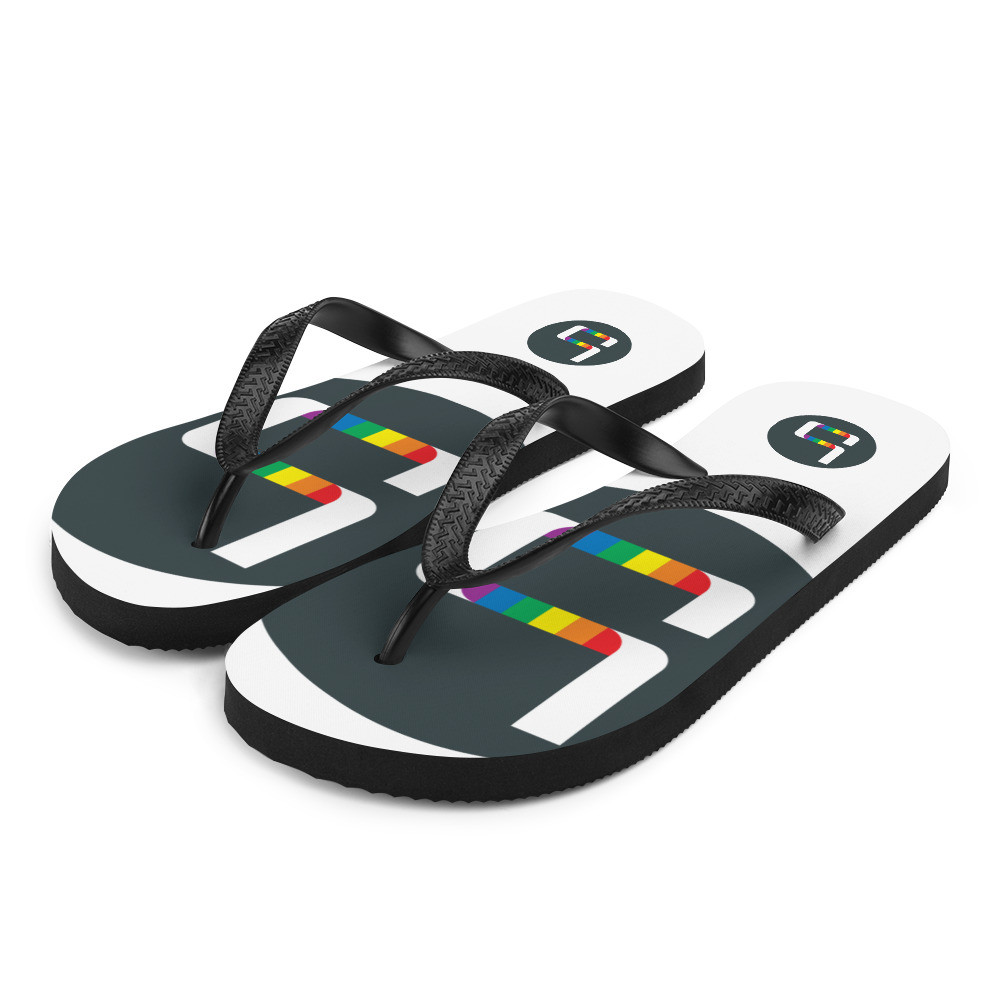 Beeler.Pride Flip-Flops