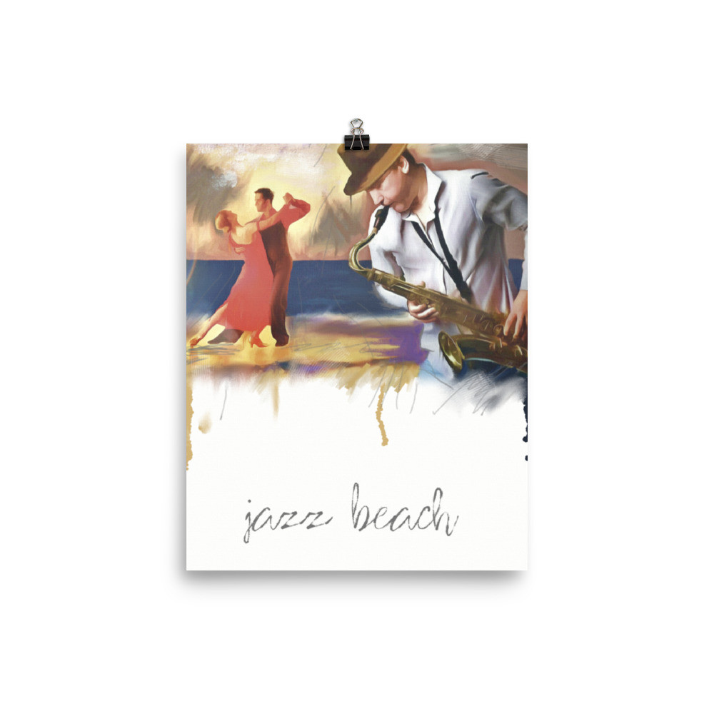 jazz beach Poster  INCHES