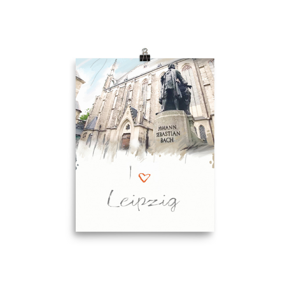  I LOVE LEIPZIG Poster  INCHES