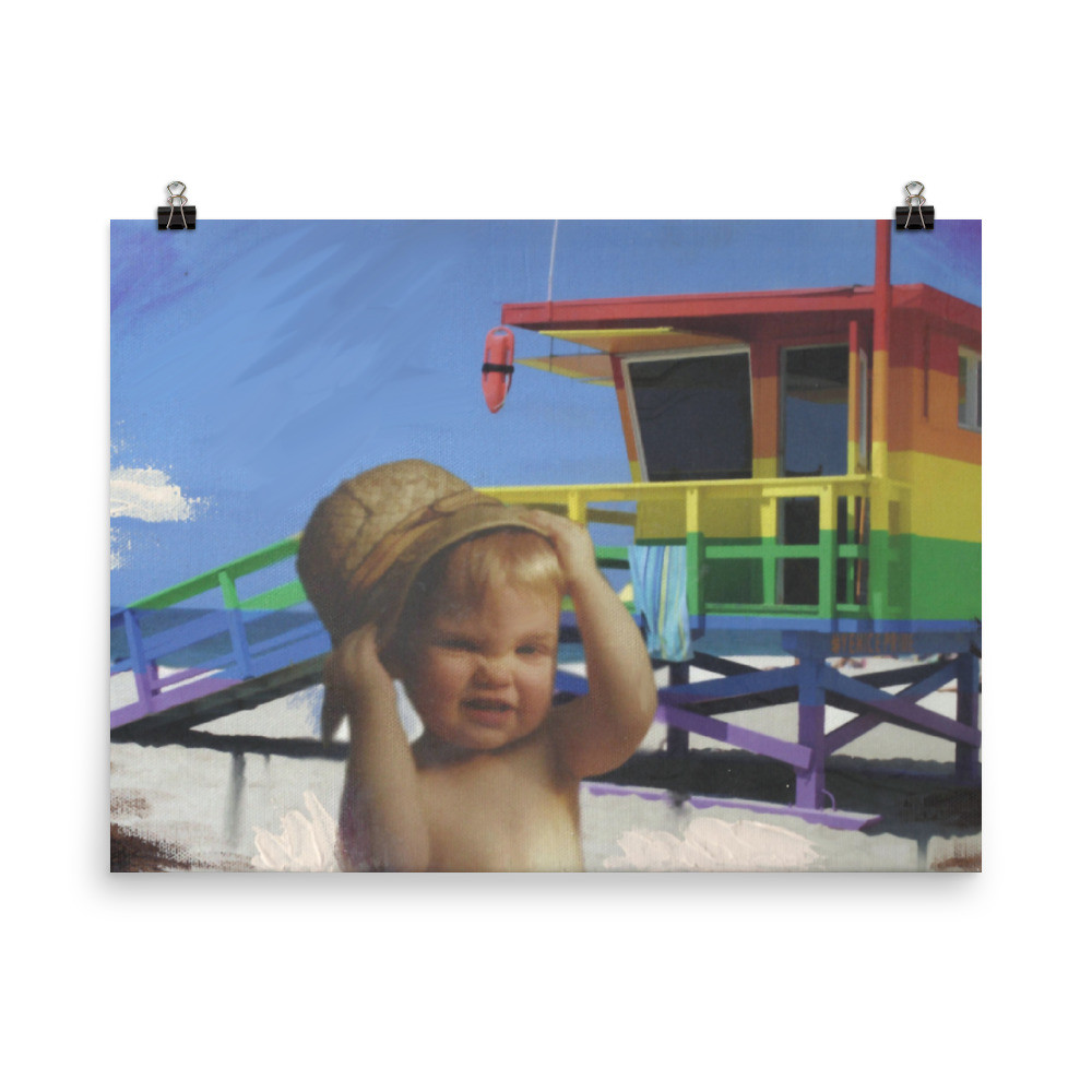 VERA ON THE BEACH Poster  INCHES