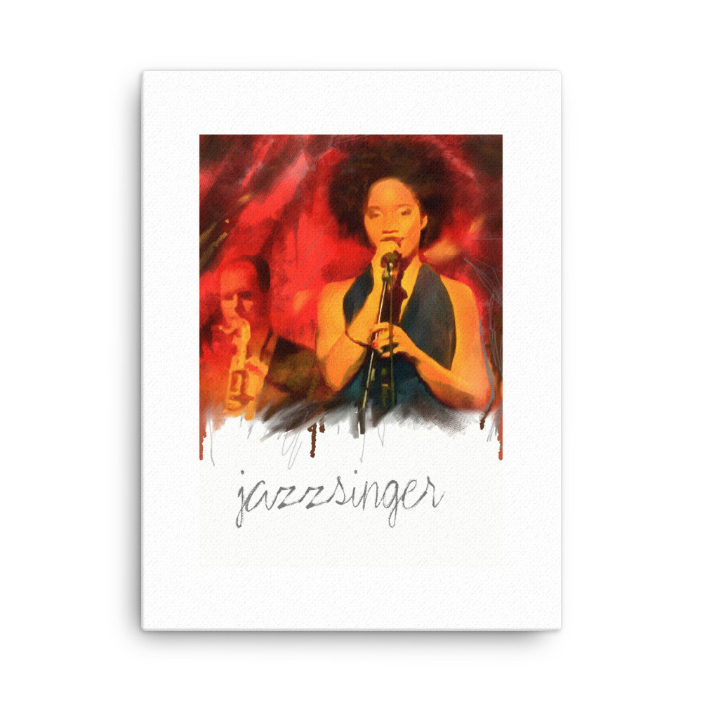 Jazz singer Canvas
