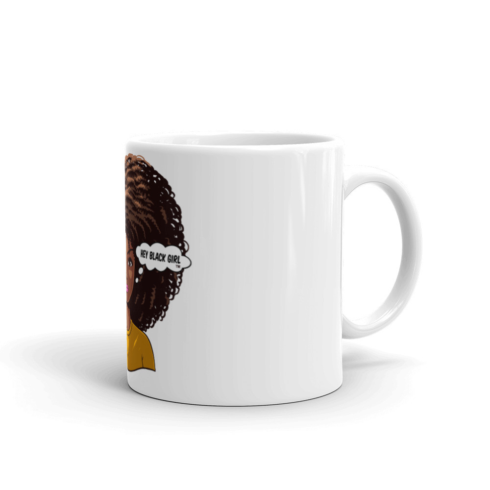 White glossy mug