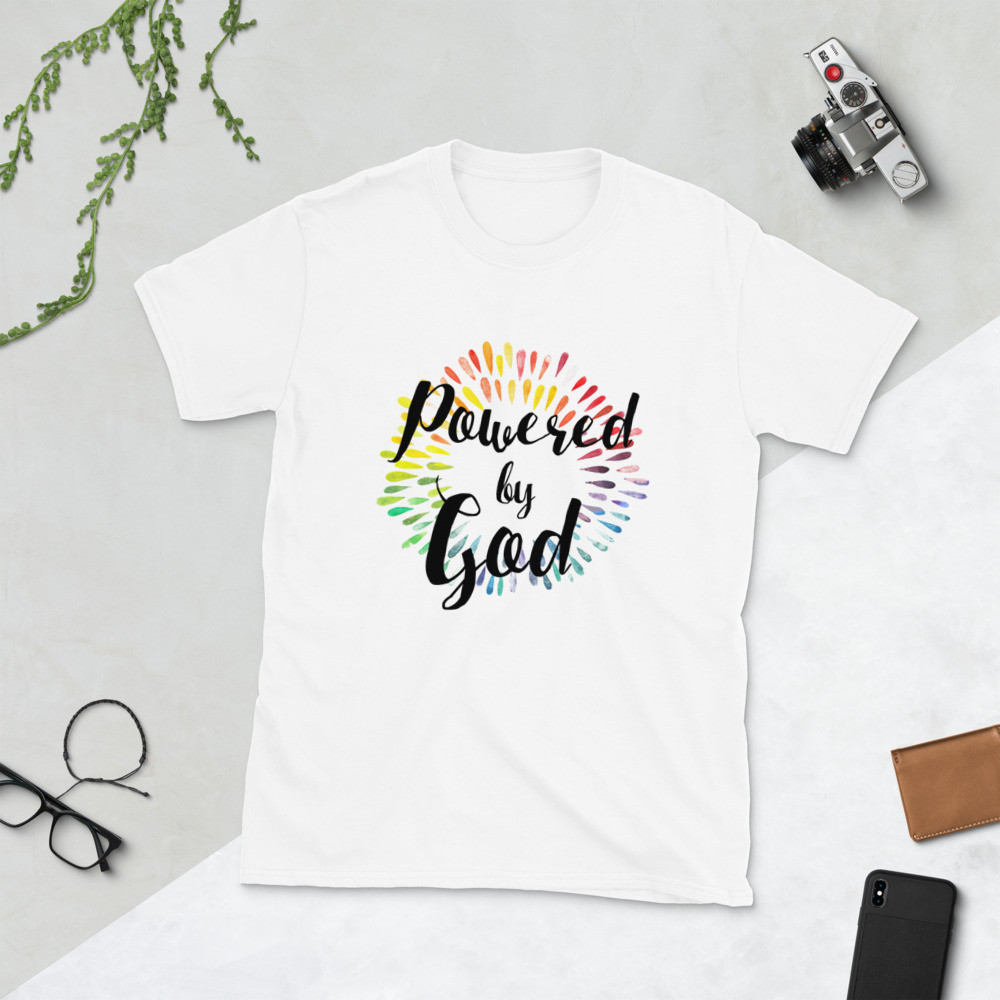 Powered by God - Short-Sleeve Unisex T-Shirt