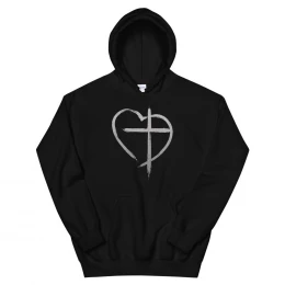 Heart with Cross - Hoodie