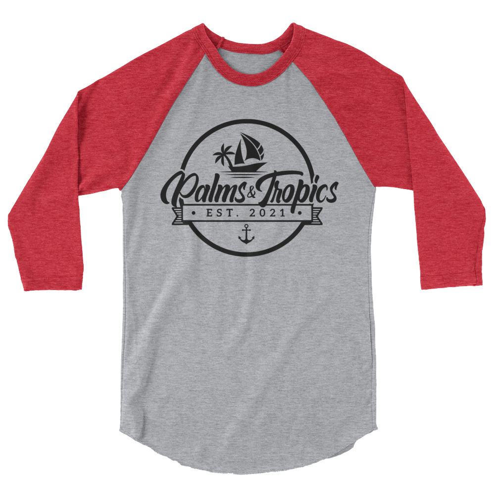 3/4 sleeve raglan shirt