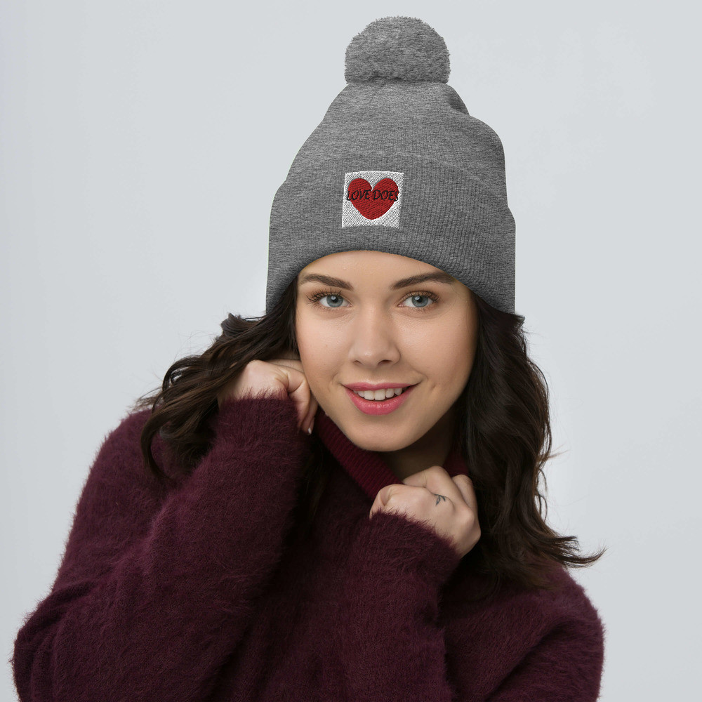 Love Does Pom-Pom Beanie - For Her