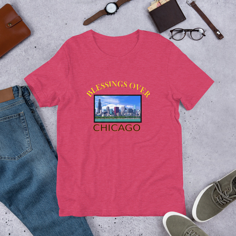 Blessings Over Chicago Short-Sleeve T-Shirt - For Him or Her