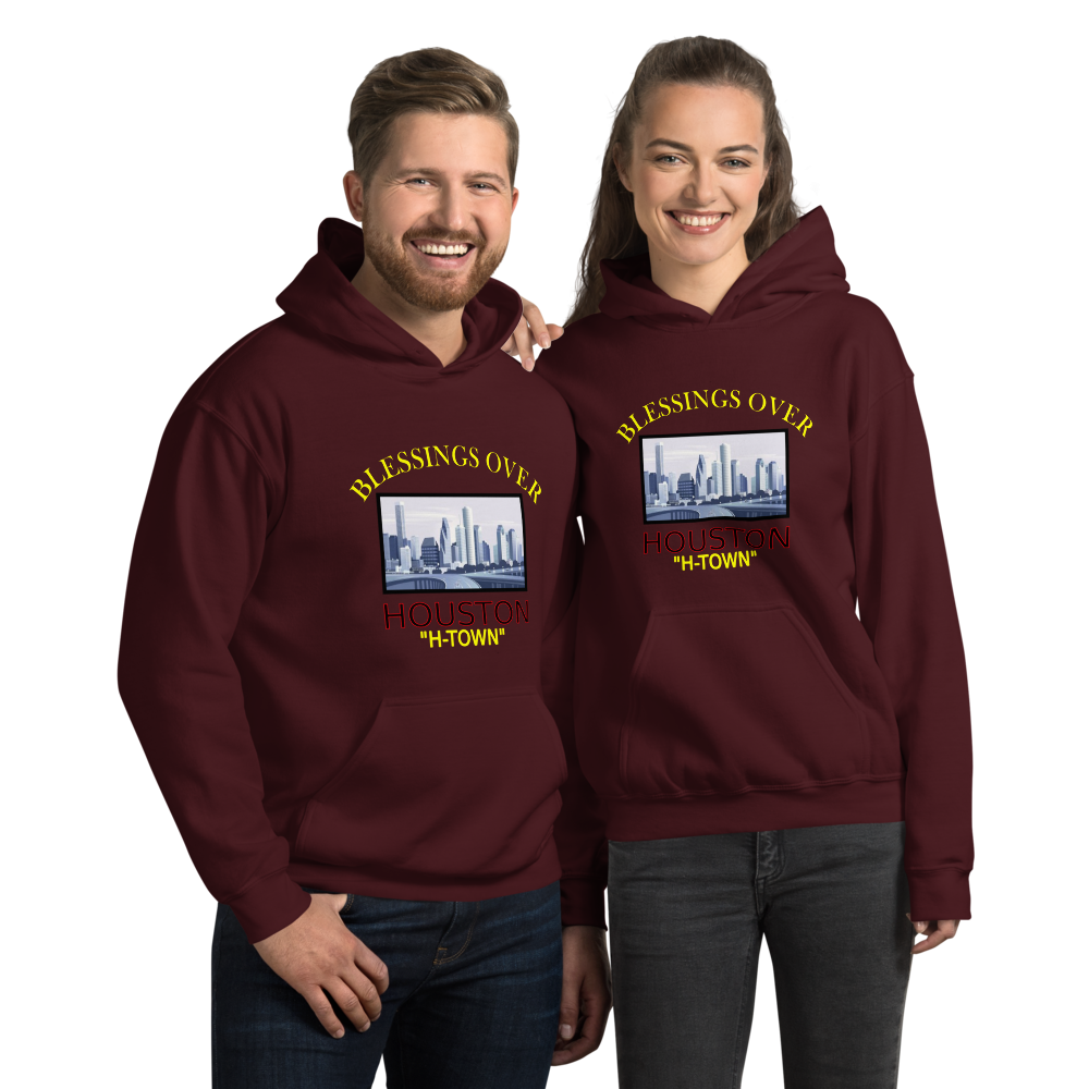 Blessings Over Houston Hoodie - H-Town - For Him or Her