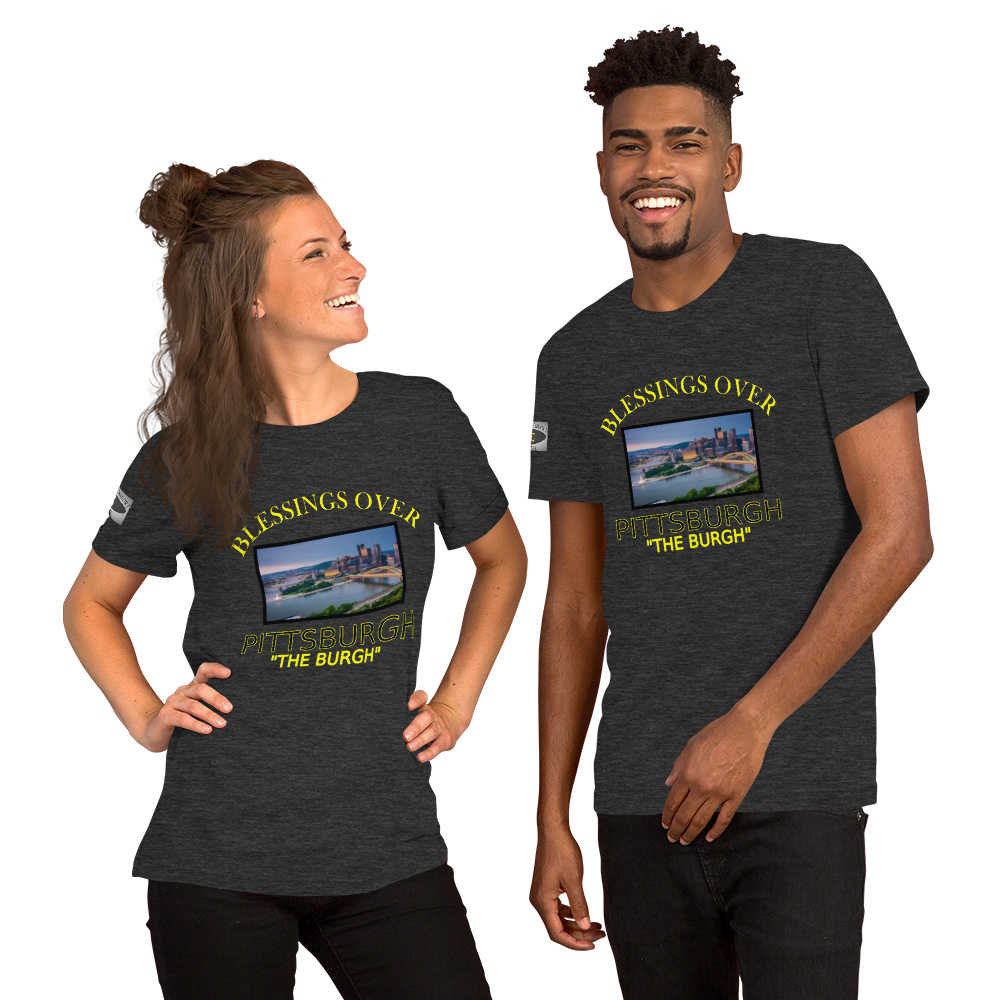 Blessings Over Pittsburgh Short-Sleeve T-Shirt - The Burgh - For Him or Her