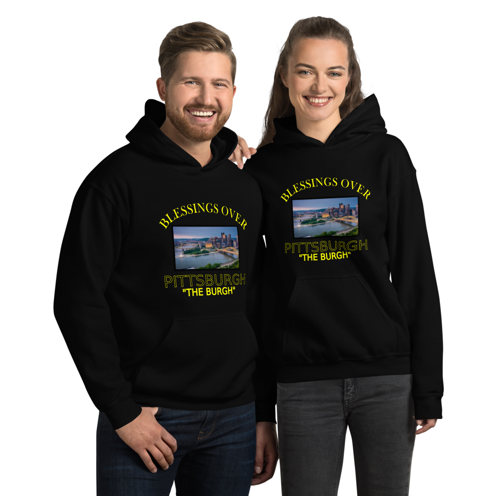 Blessings Over Pittsburgh Hoodie - The Burgh - For Him or Her
