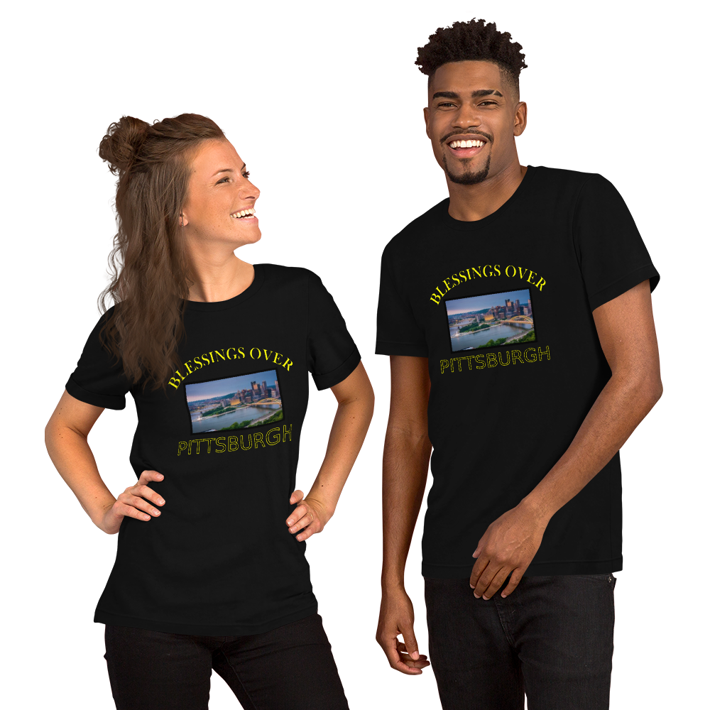 Blessings Over Pittsburgh Short-Sleeve T-Shirt - For Him or Her