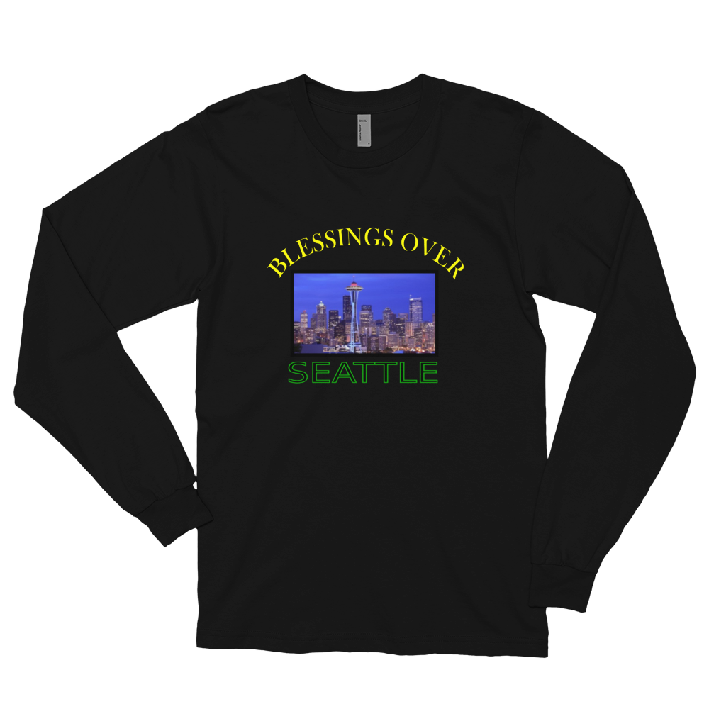 Blessings Over Seattle Long Sleeve Shirt - For Him or Her