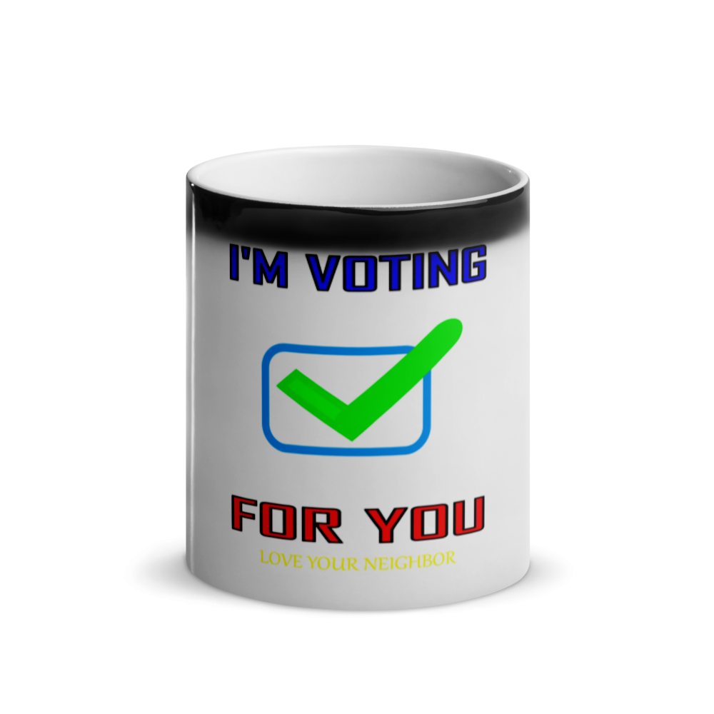 Voting For You - Glossy "Camouflage" Mug