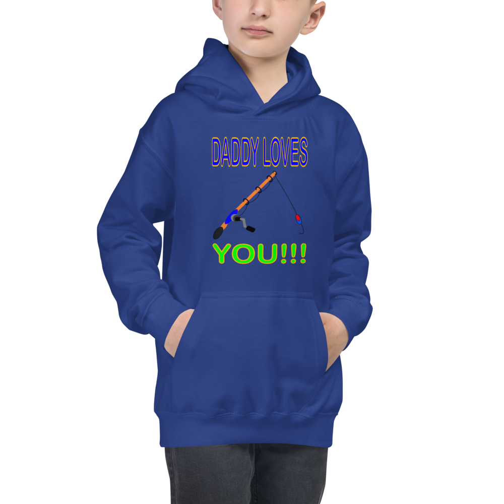 Daddy Loves You Kids Hoodie