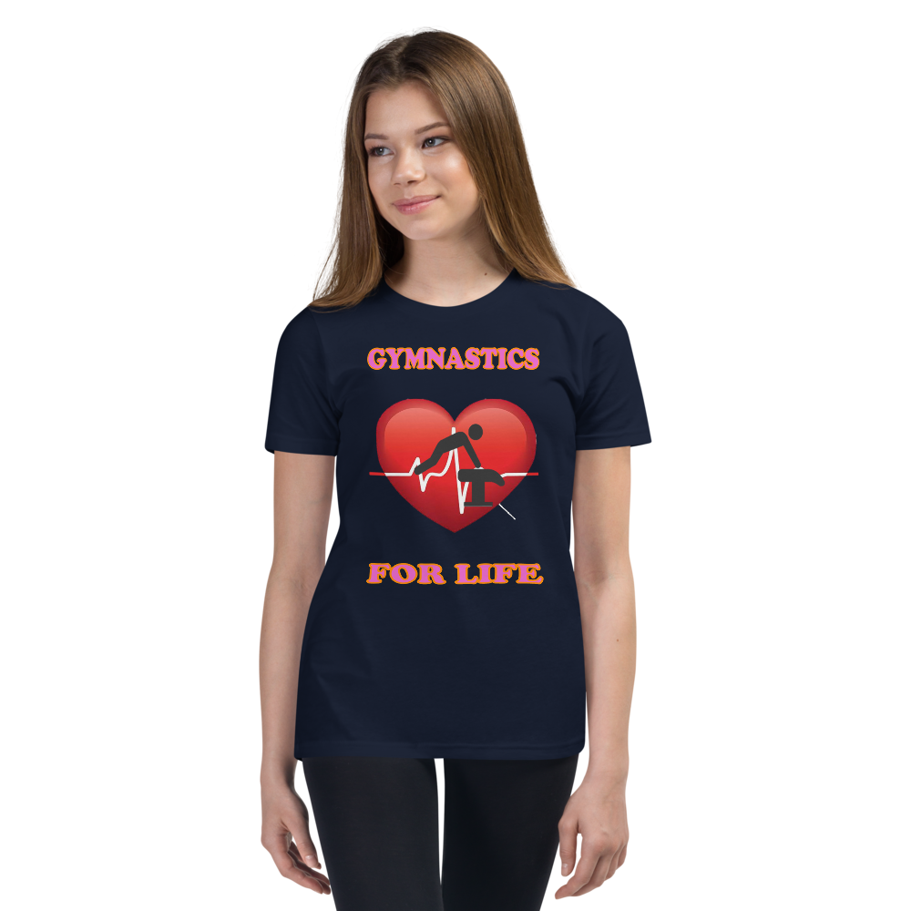 Gymnastics For Life Youth Short Sleeve Girl T-Shirt