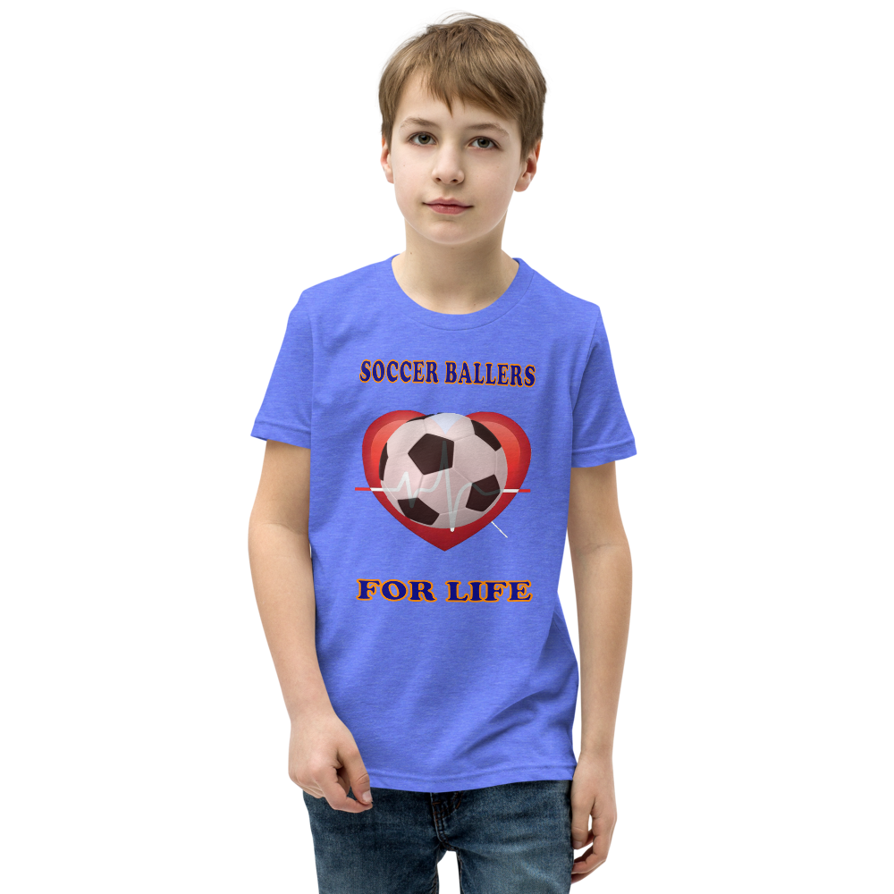 Soccer Ballers For Life Youth Short Sleeve Boy's T-Shirt