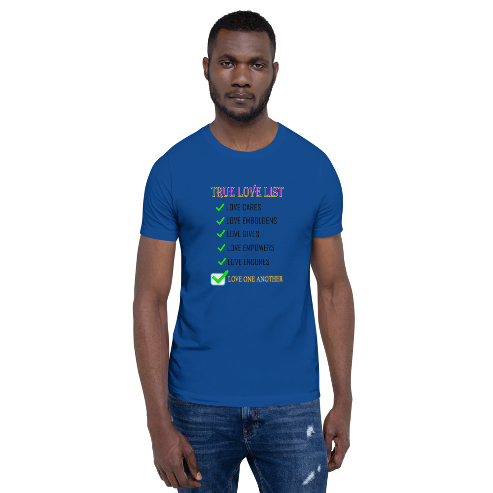 True Love List - Short-Sleeve T-Shirt - For Him or For Her