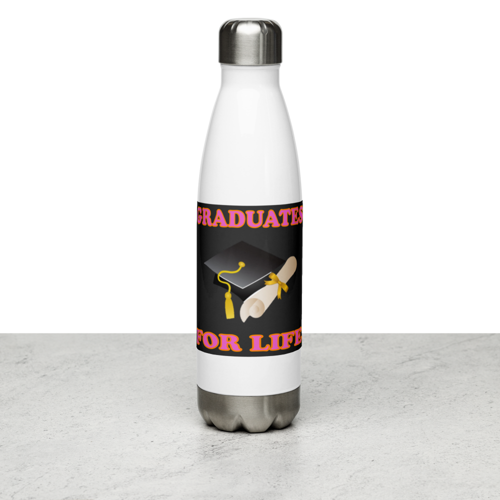 Graduates For Life Stainless Steel Water Bottle