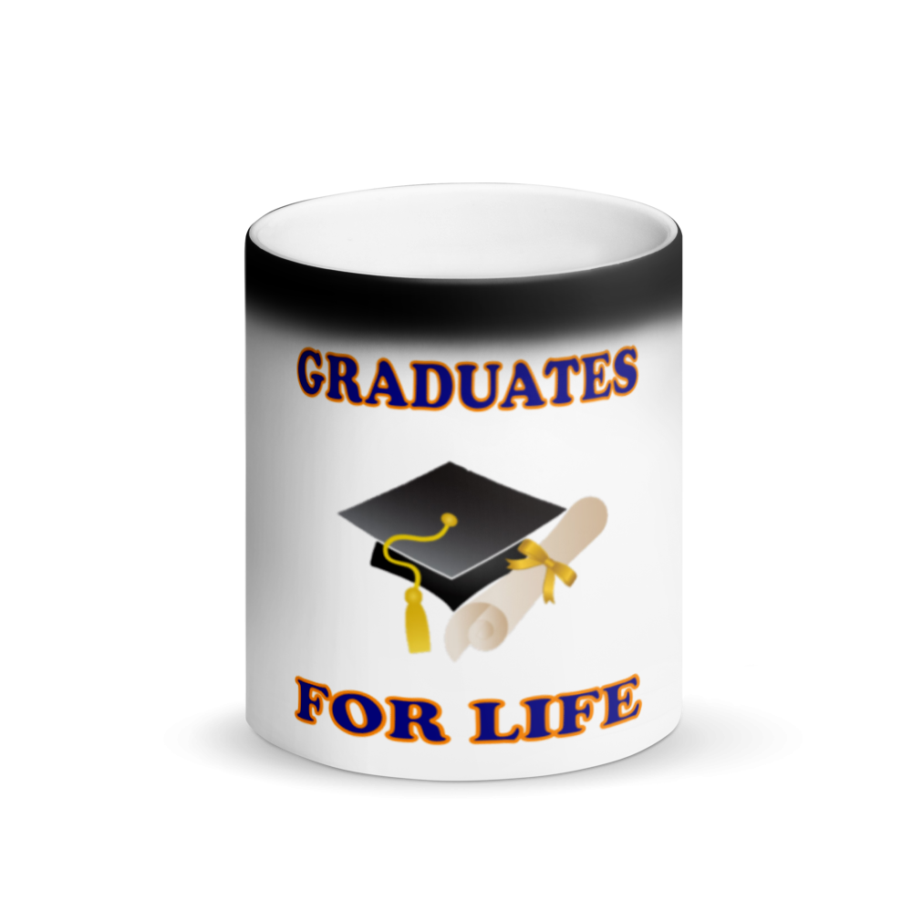 Graduates For Life Matte Black Mug