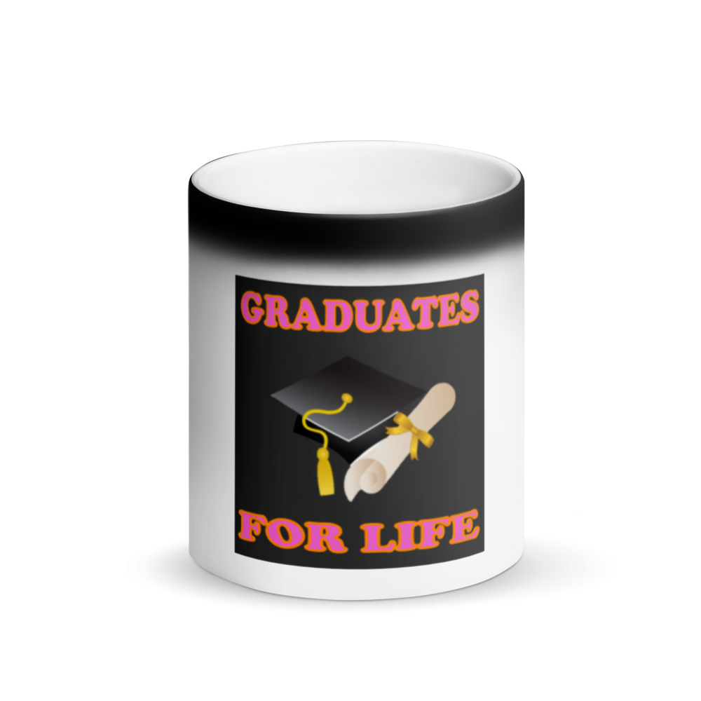 Graduates For Life Matte Black Mug