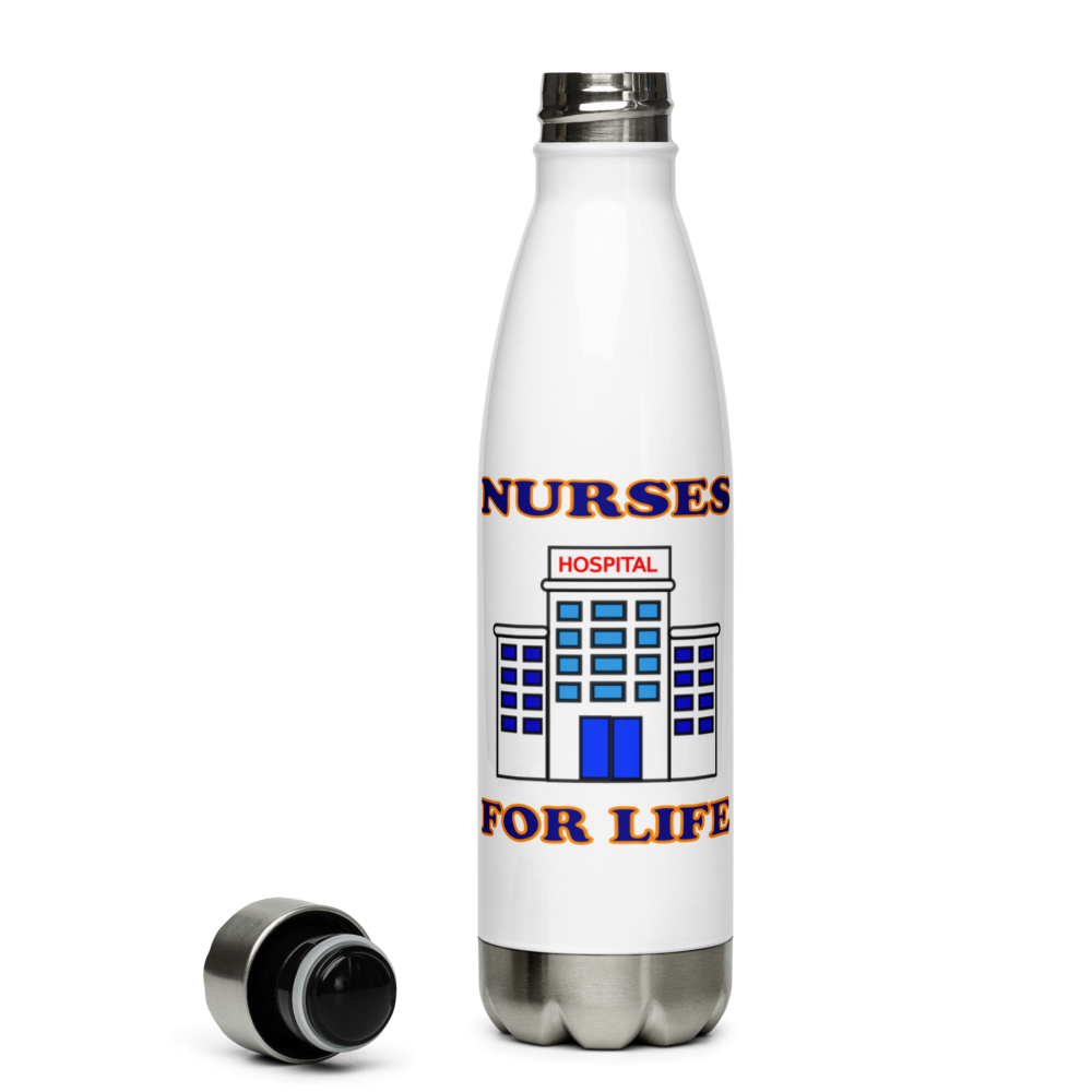 Nurses For Life Stainless Steel Water Bottle