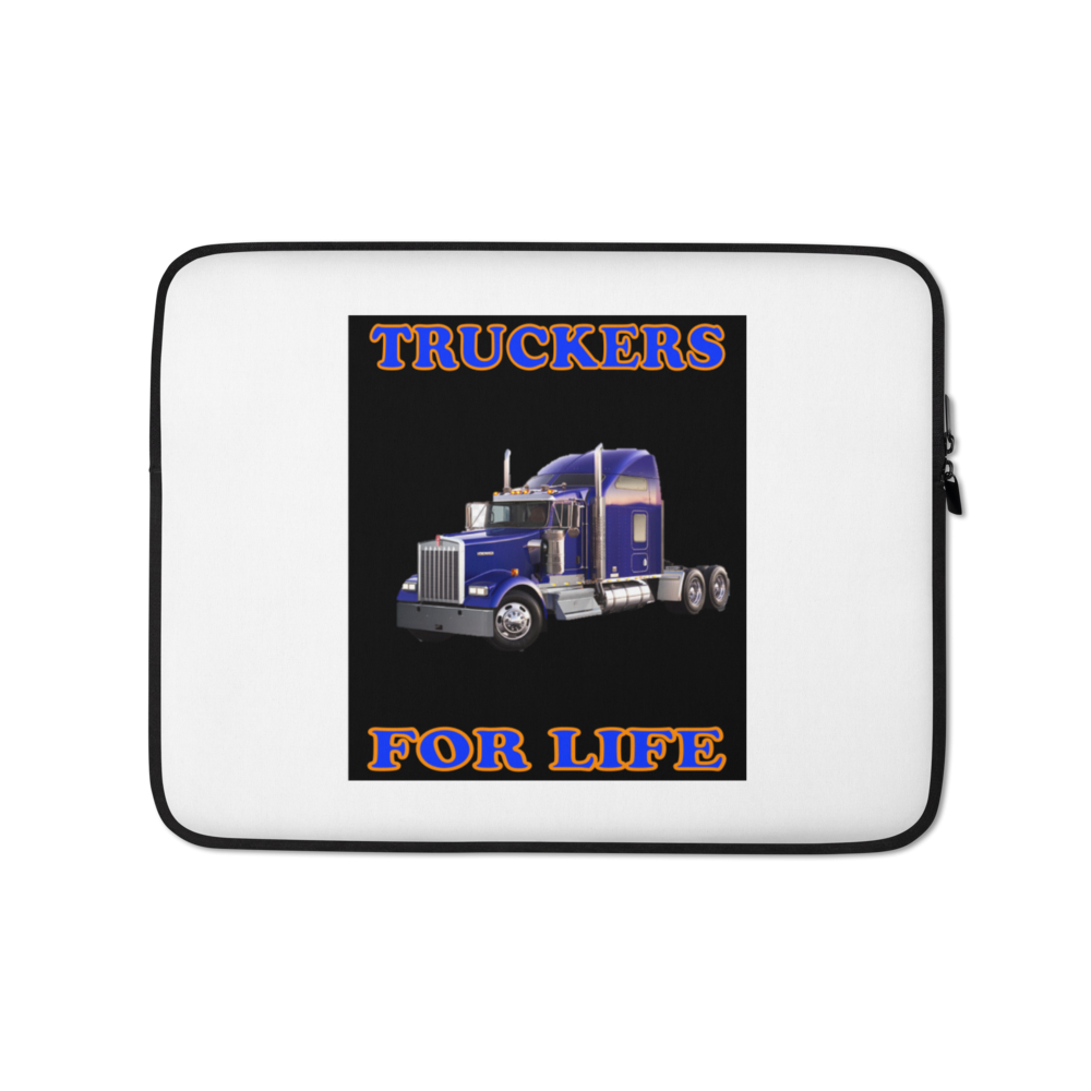 Trucker For Life - Laptop Sleeve - For Him