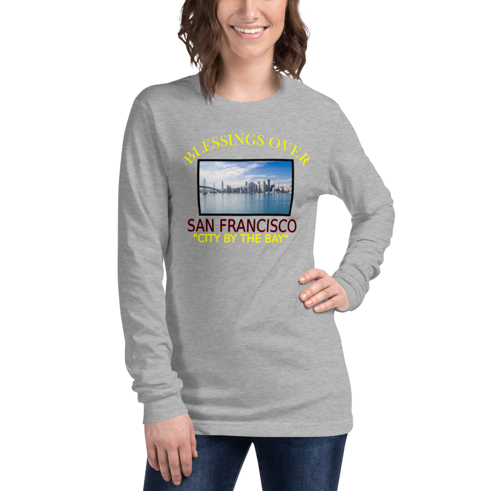 Blessings Over San Francisco - Long Sleeve Tee - For Him or For Her