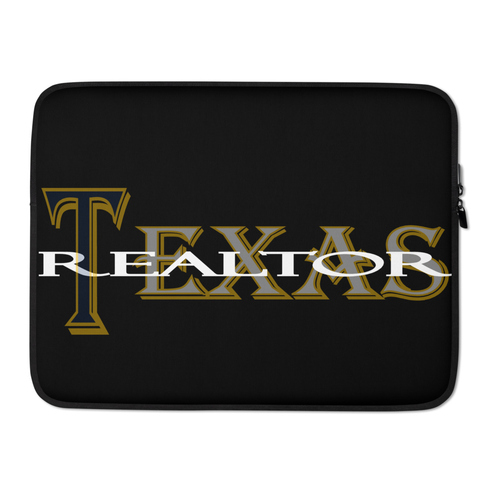 Texas Realtor Laptop Sleeve Cover