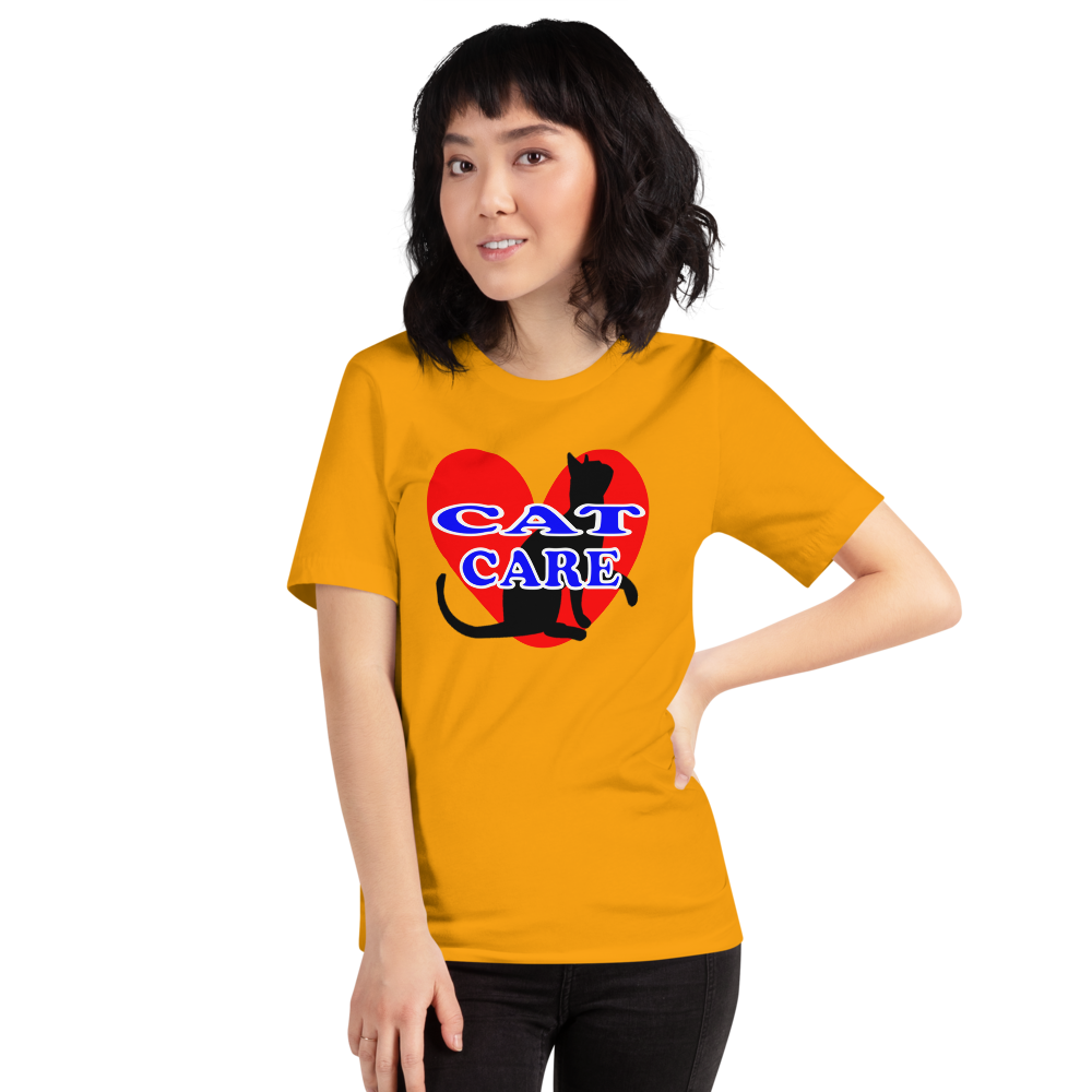 Cat Care Short-Sleeve T-Shirt - For Him or For Her