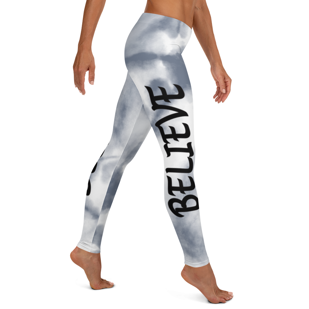 Believe - Gray Tie Dye Leggings - For Her