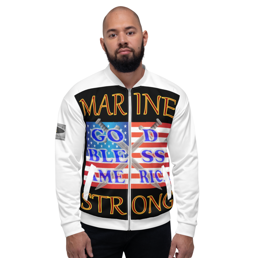 Marine Strong - Double-Sided - Bomber Jacket - For Him or For Her