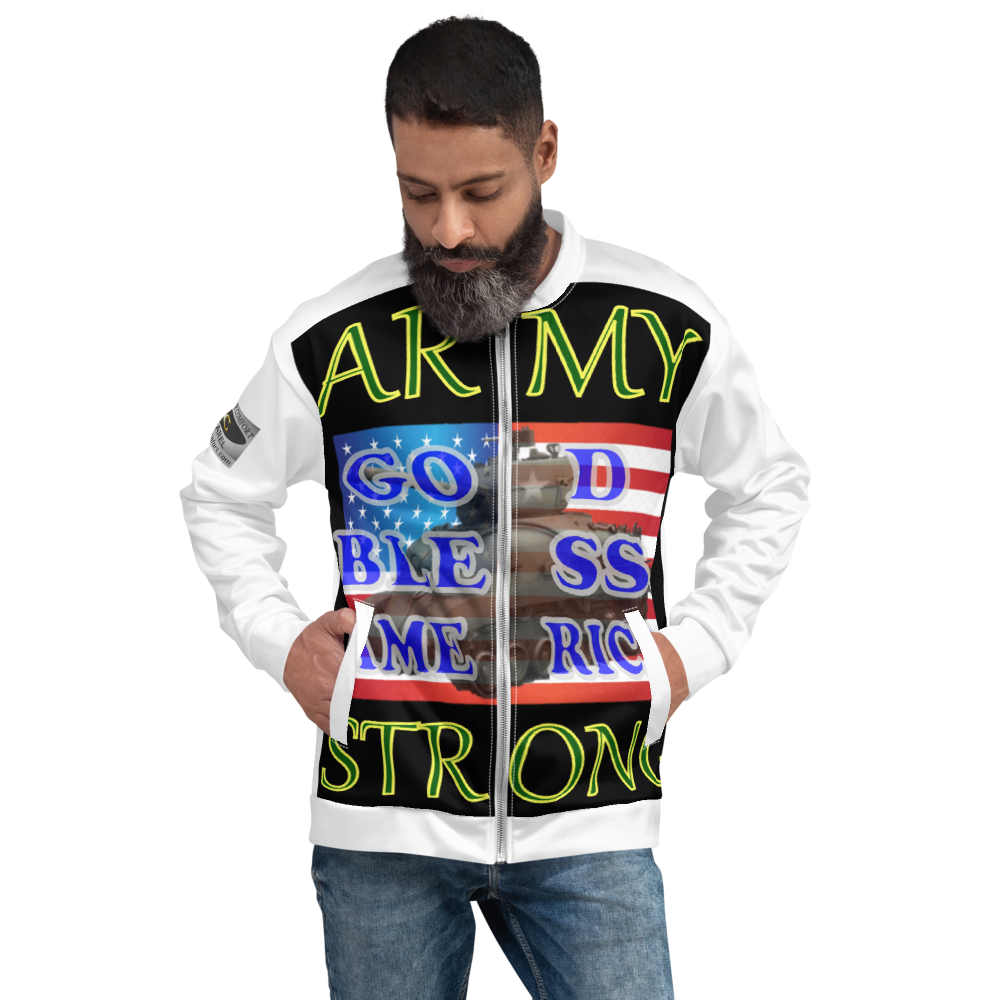 Army Strong - Double-Sided Bomber Jacket - For Him or For Her