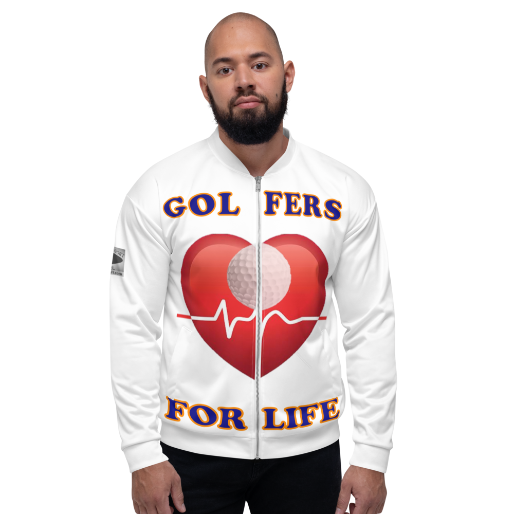 Golfers For Life - Double-Sided Bomber Jacket - For Him or For Her