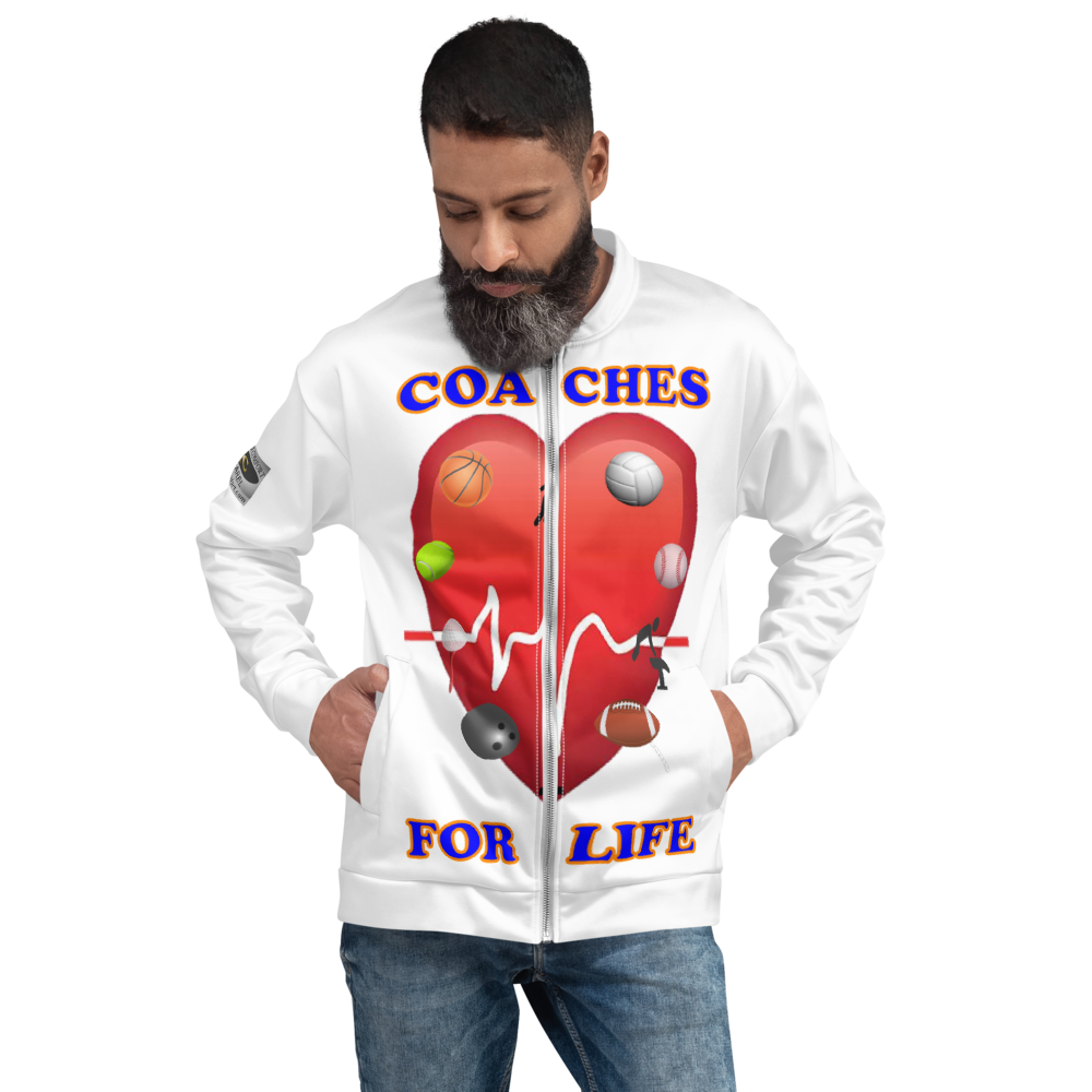 Coaches For Life - Double-Sided Bomber Jacket - For Him or For Her