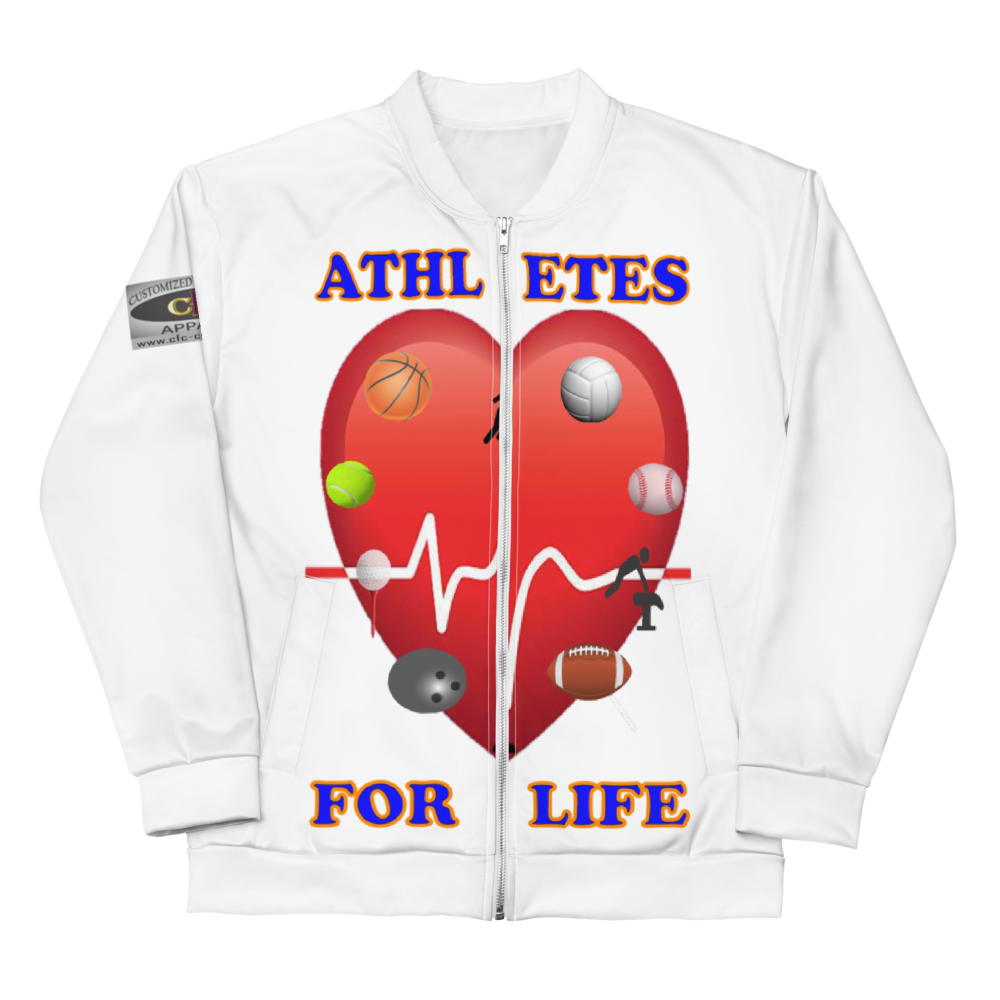 Athletes For Life - Double-Sided Bomber Jacket - For Him or For Her