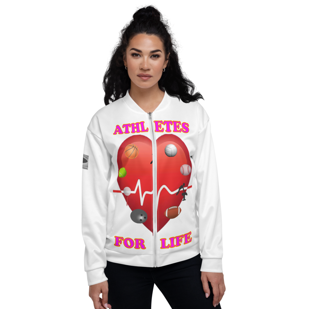 Athletes For Life - Double-Sided Bomber Jacket - For Her