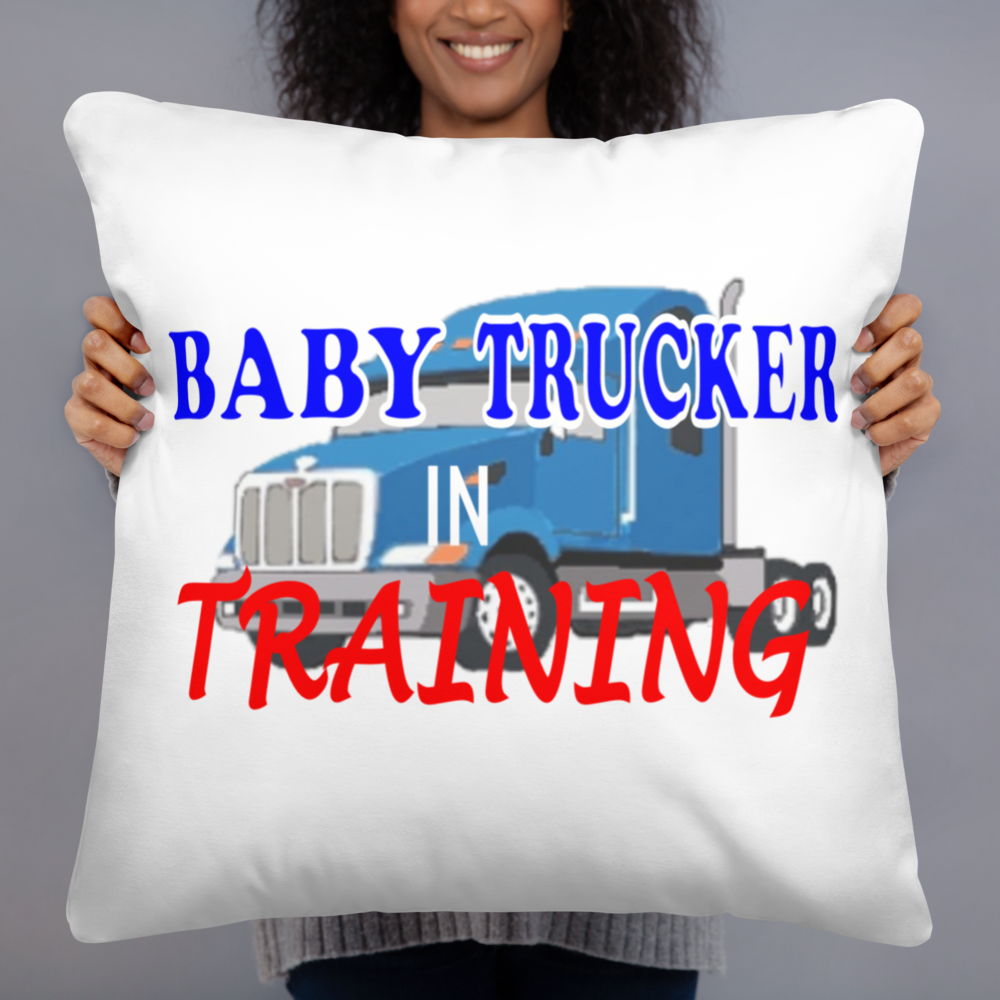 Baby Trucker in Training - Basic Pillow