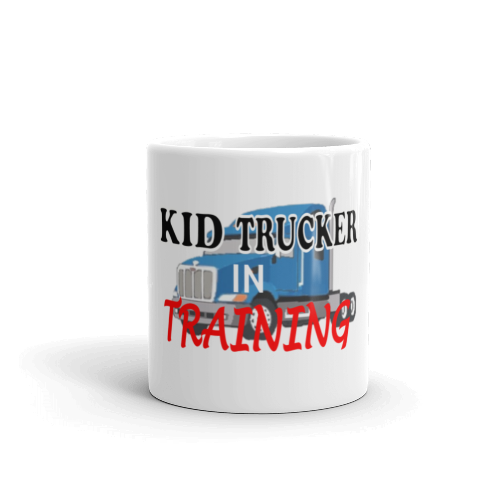 Kid Trucker in Training - White Glossy Mug