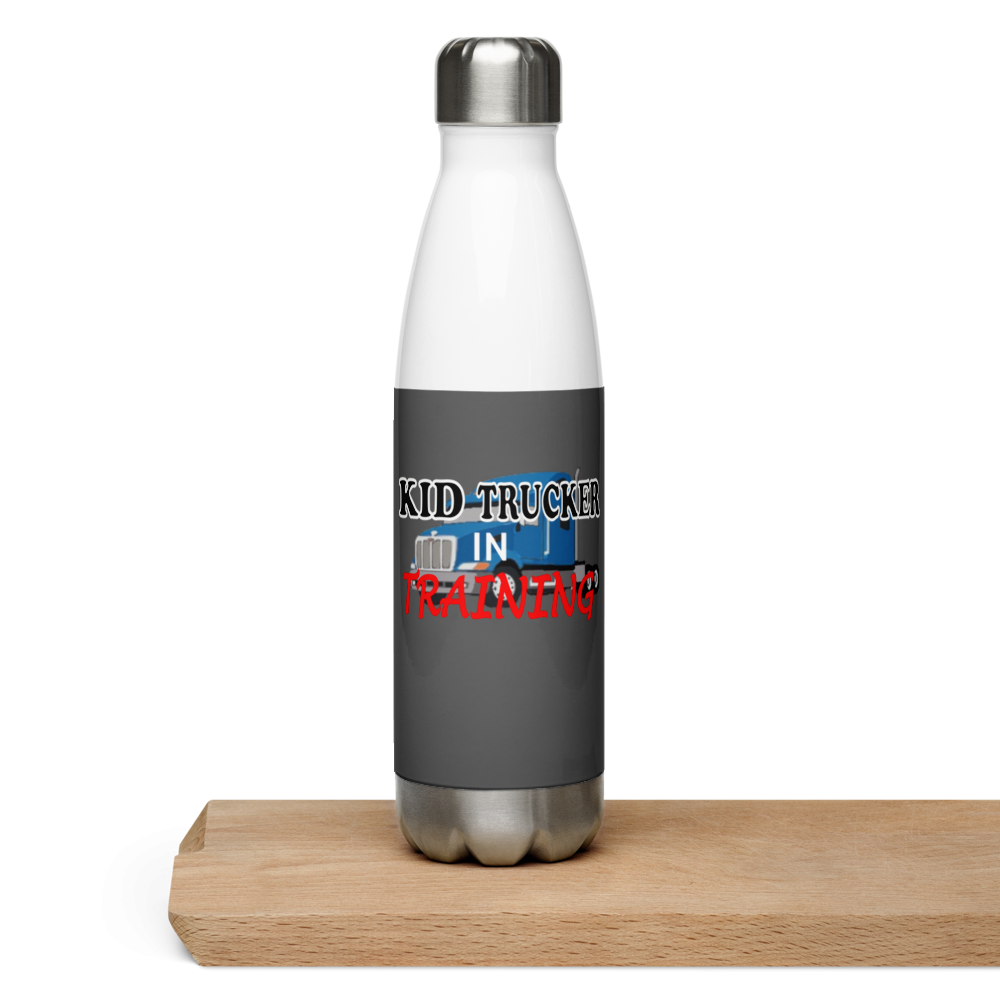 Kid Trucker in Training - Stainless Steel Water Bottle