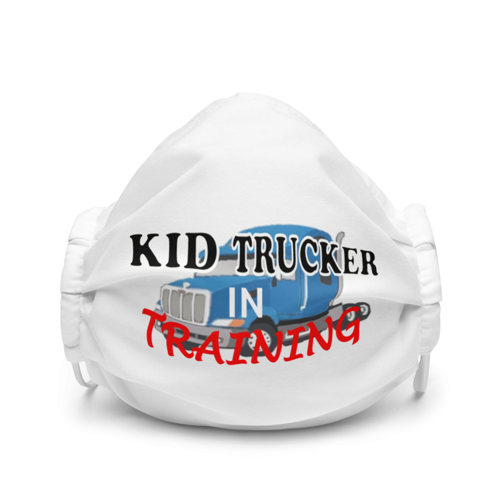 Kid Trucker in Training - Premium Face Mask